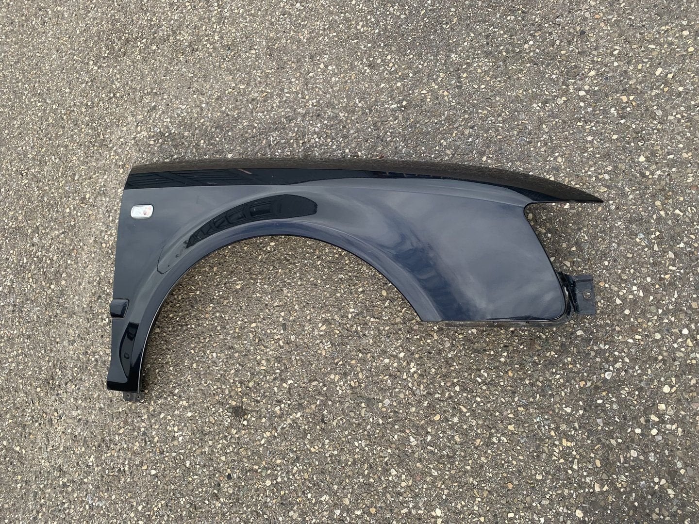 zijscherm rechts audi A4 cabrio B6 2002 tot 2005 zwart, Gebruikt, -, -, Spatbord