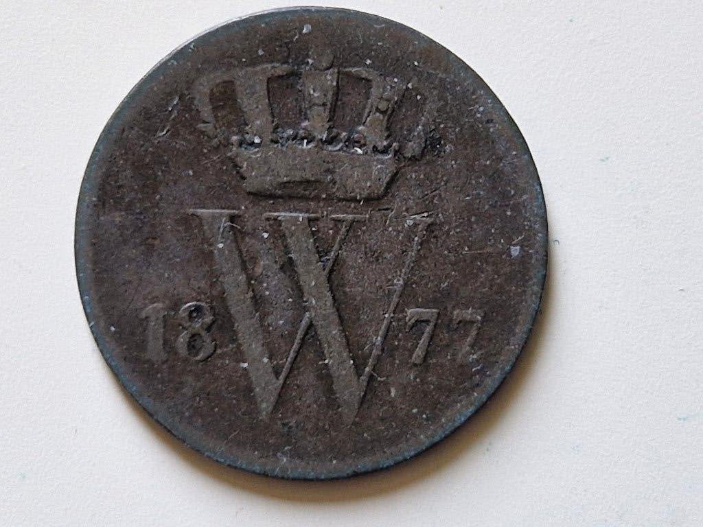 1 cent 1877, Verzenden, Koning Willem III, 1 cent, Losse munt