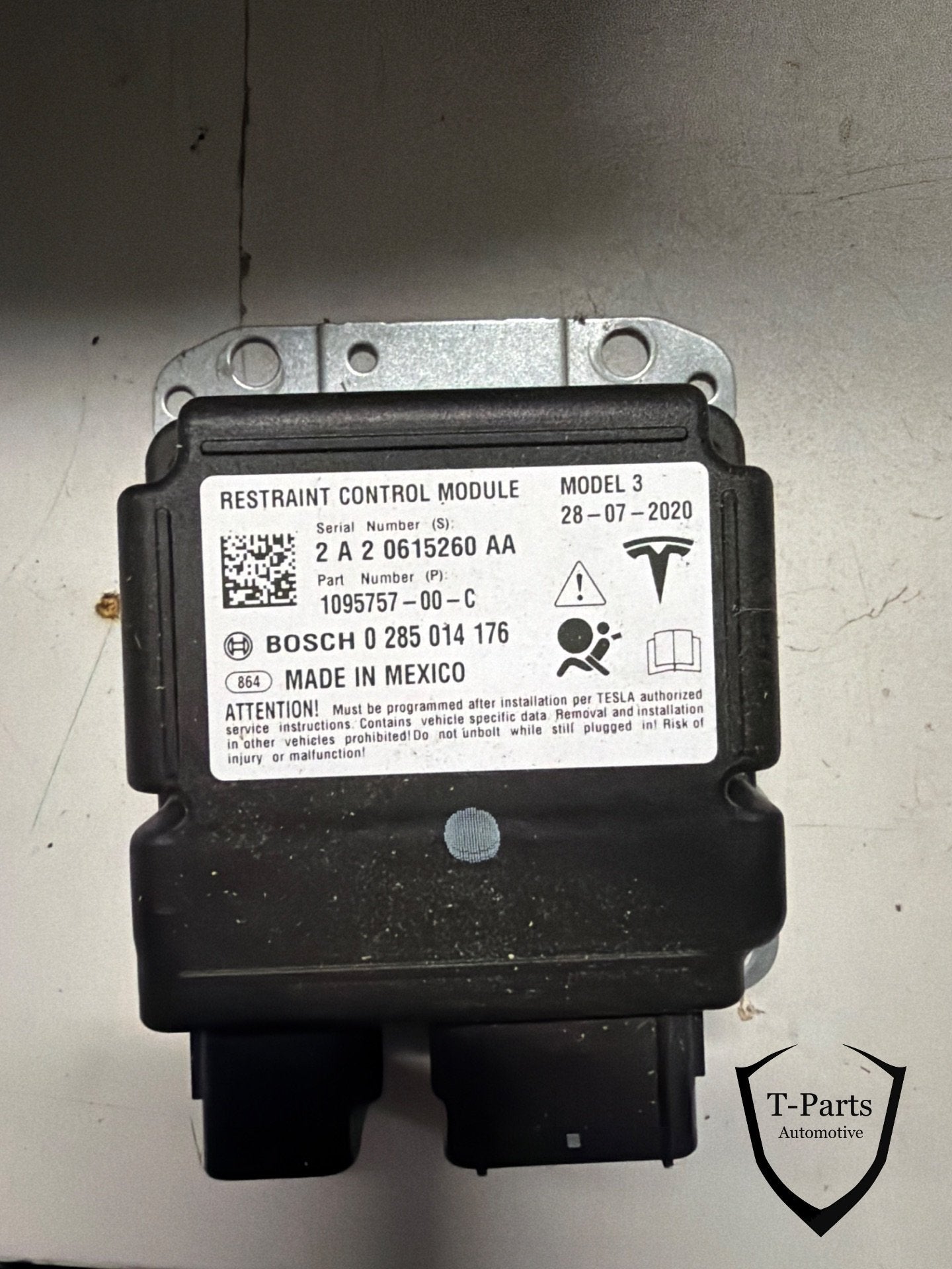 Tesla model 3 airbag module