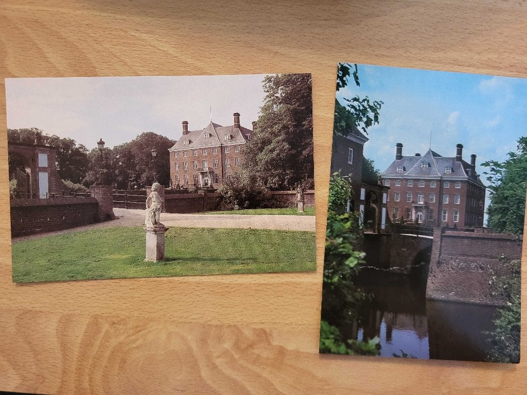 ansicht AMERONGEN kasteel (2x), Verzenden, Voor 1920, Utrecht
