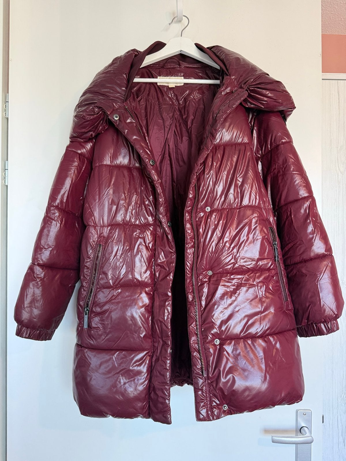 Michael Kors gewatteerde jas - Maat M, Ophalen of Verzenden, Zo goed als nieuw, Maat 38/40 (M), Rood