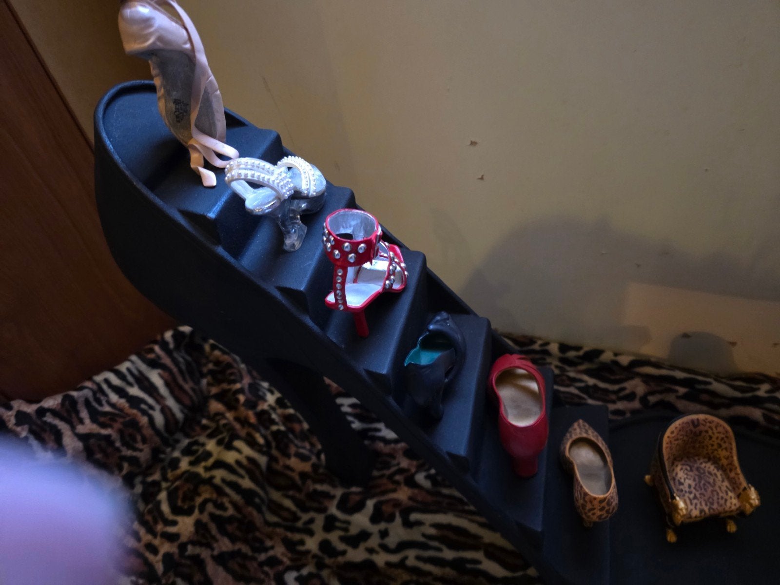 De Right Shoe 6 schoentjes 1panter tasje en panter stoeltje, Ophalen of Verzenden