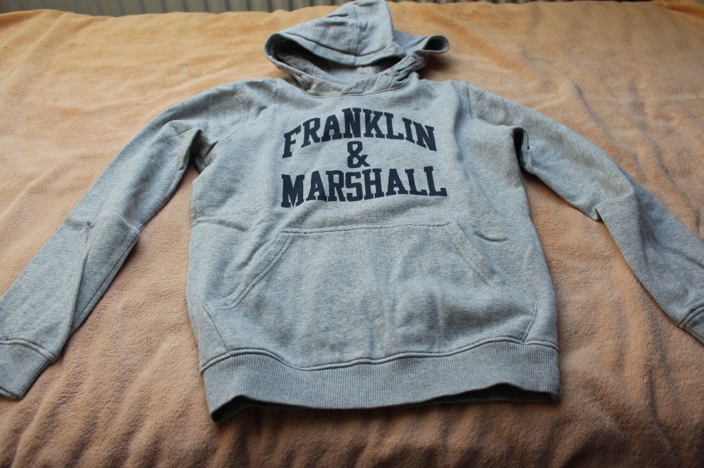 Franklin & Marshall Hoodie - Grijs (10-11 jaar), Franklin & Marshall, Verzenden, Trui of Vest, Zo goed als nieuw