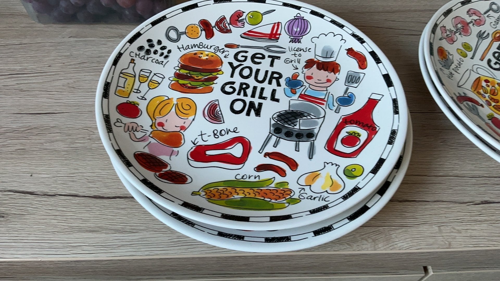 Barbecue borden blond(per 4), Ophalen