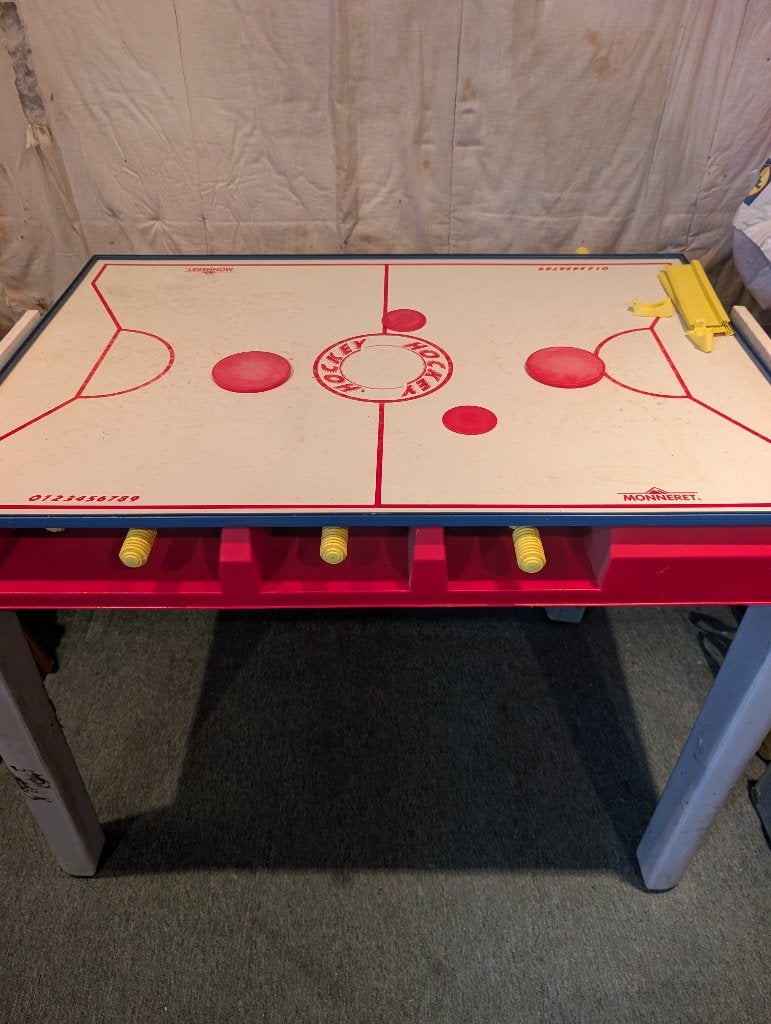 2-in-1 Tafelvoetbal & Airhockey Tafel, Ophalen of Verzenden, Gebruikt