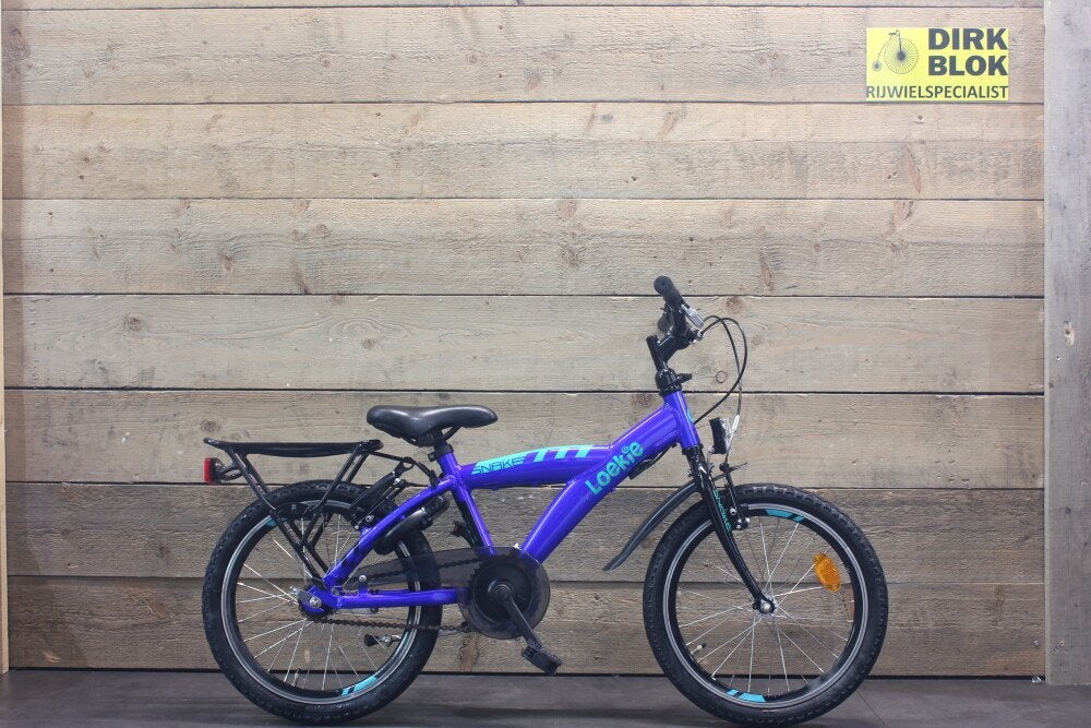 18 inch Loekie Snake NETTE STAAT blauw + 3 mnd garantie, Fietsen en Brommers, Fietsen | Jongens, Niet ingevuld, Gebruikt, Niet ingevuld