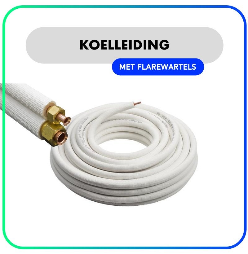Koelleiding 1/4"x3/8" - 4,2 meter met flarewartels, Nieuw, 3 snelheden of meer, Ophalen of Verzenden, 100 m³ of groter