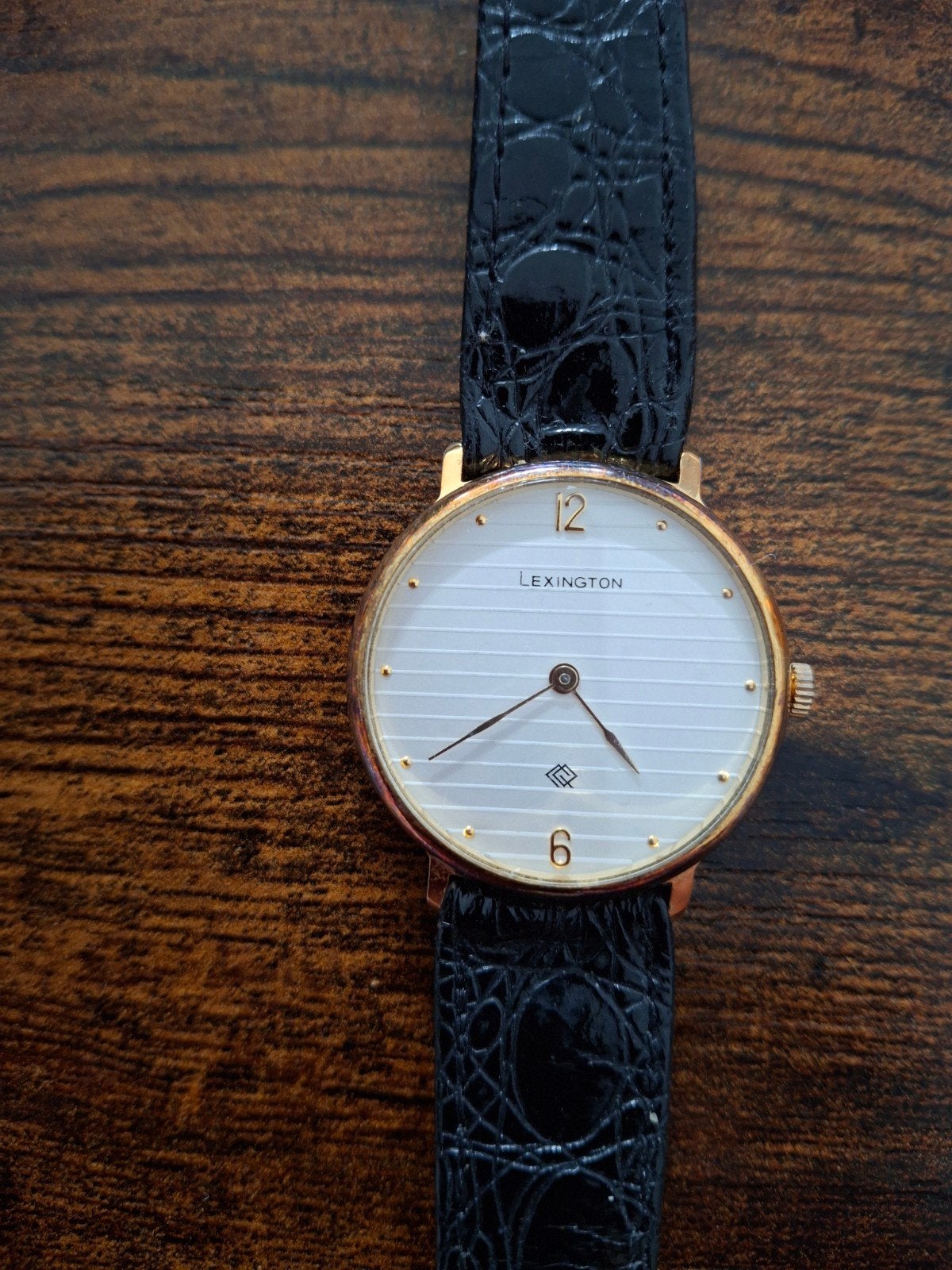 Lexington vintage horloge., Overige merken, Staal, Polshorloge, Verguld