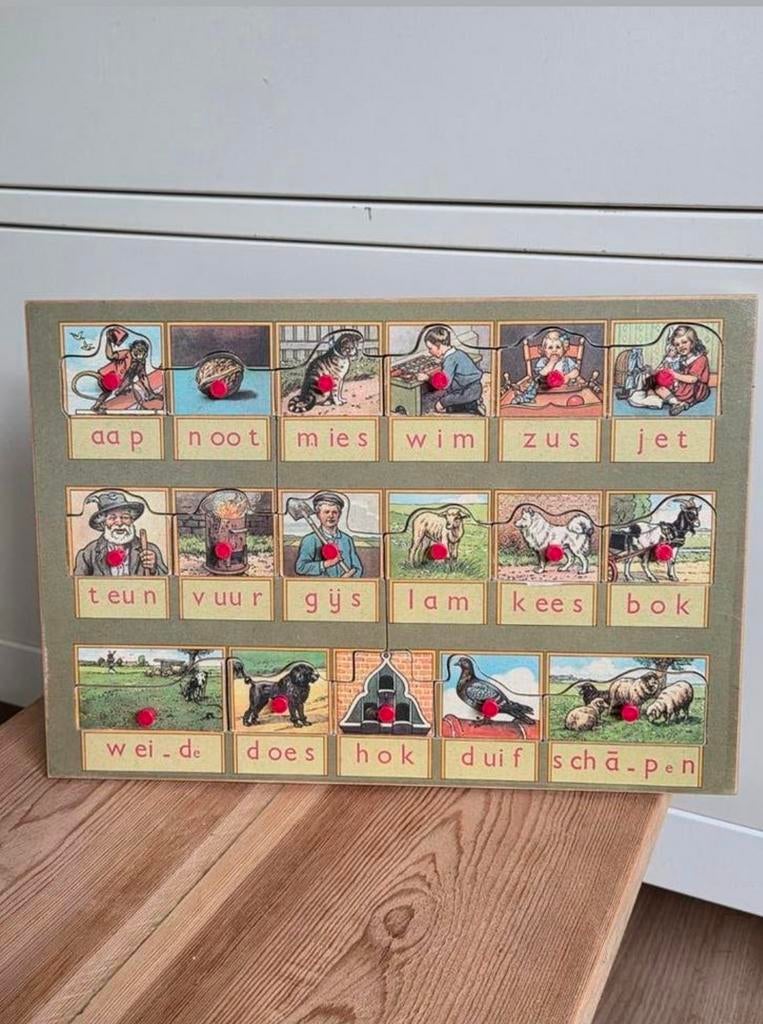 Leesplankje Aap Noot Mies, Ophalen of Verzenden, Gebruikt, Taal en Lezen