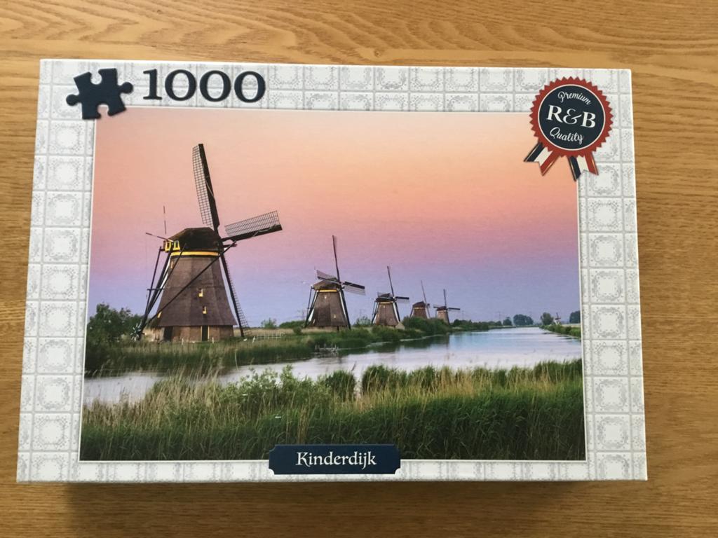 Puzzel molens bij Kinderdijk 1000 stukjes, Ophalen, Gebruikt