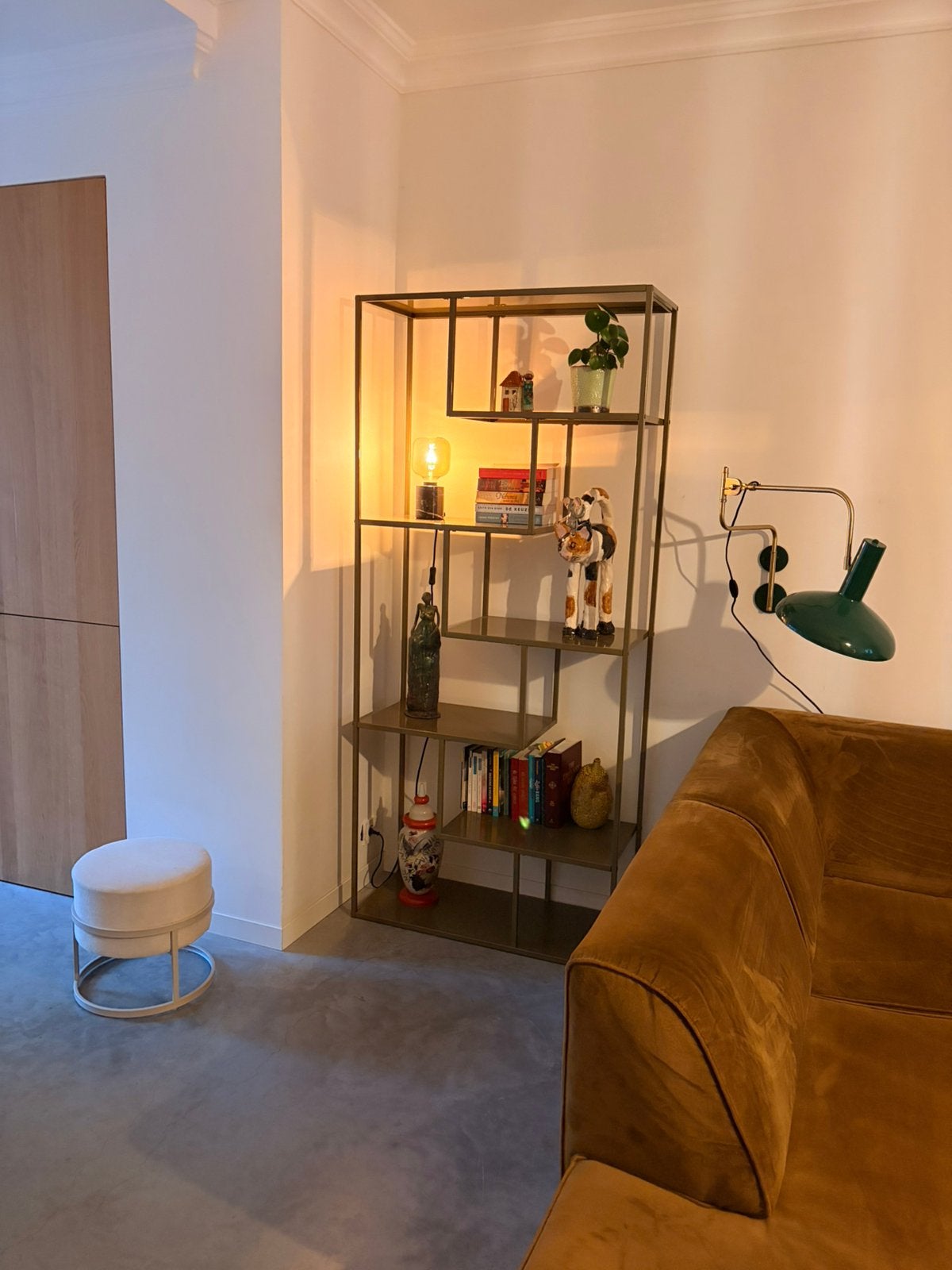 Vakkenkast Noor 85cm goud KARWEI, Ophalen, Met plank(en), Gebruikt, 50 tot 100 cm