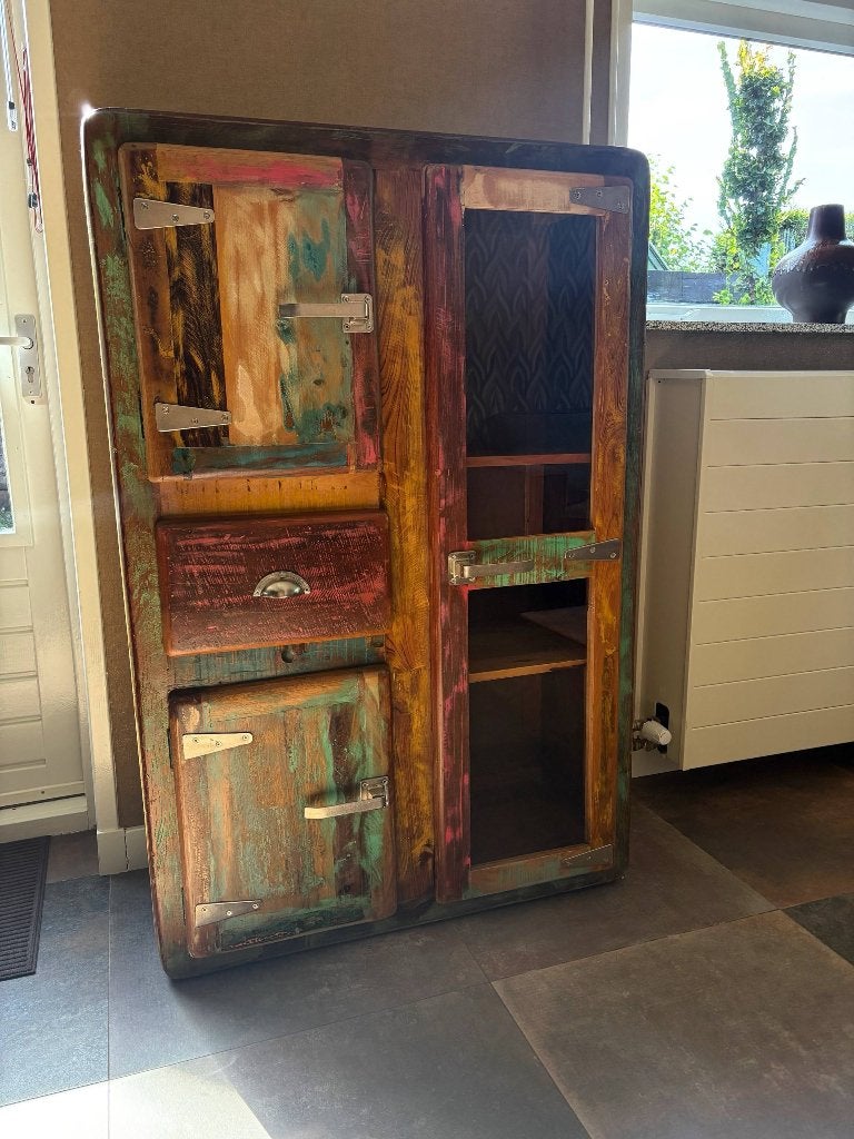 Kast Daan Hout, Ophalen, Met lade(s), 100 tot 150 cm, Daan Hout