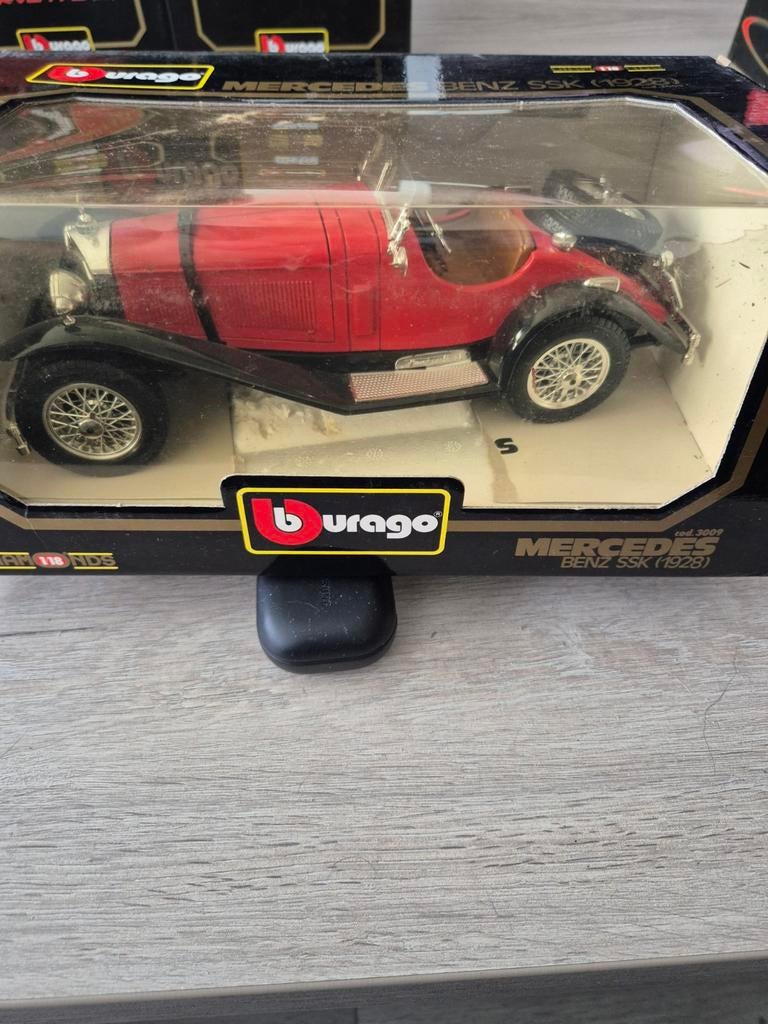 058 mercedes benz ssk 1/18 Bburago, Hobby en Vrije tijd, Modelauto's | 1:18, Ophalen of Verzenden, Zo goed als nieuw, Bburago