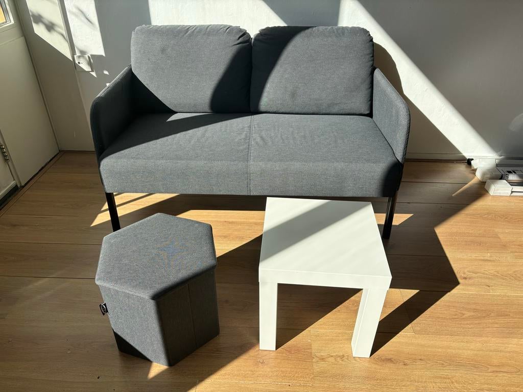Tweepersoonsbank IKEA - Grijs, Huis en Inrichting, Banken | Bankstellen, Minder dan 75 cm, Tweepersoons, Ophalen of Verzenden