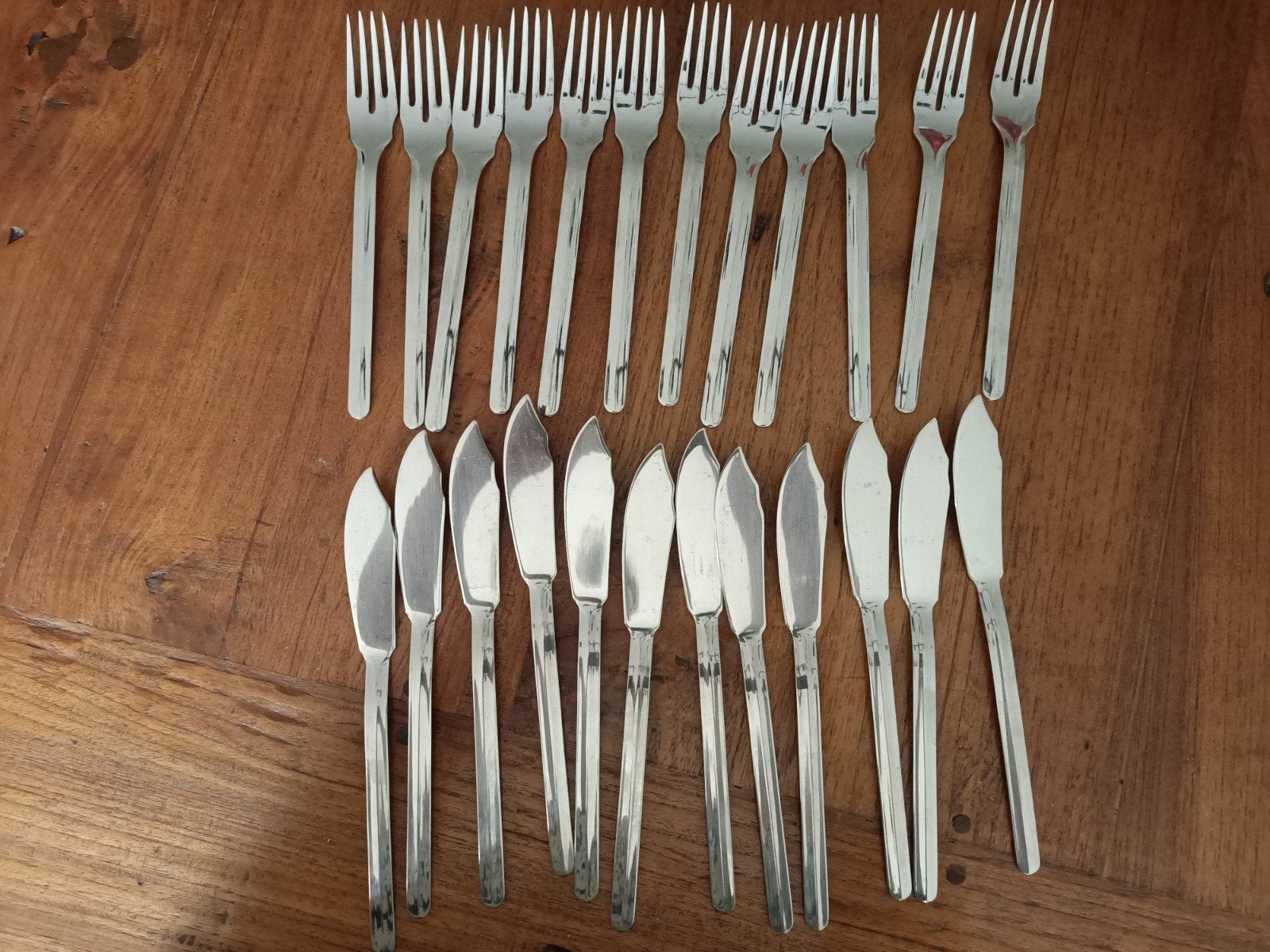 Visbestek Palermo Inox 24 delig, Ophalen of Verzenden, Zo goed als nieuw