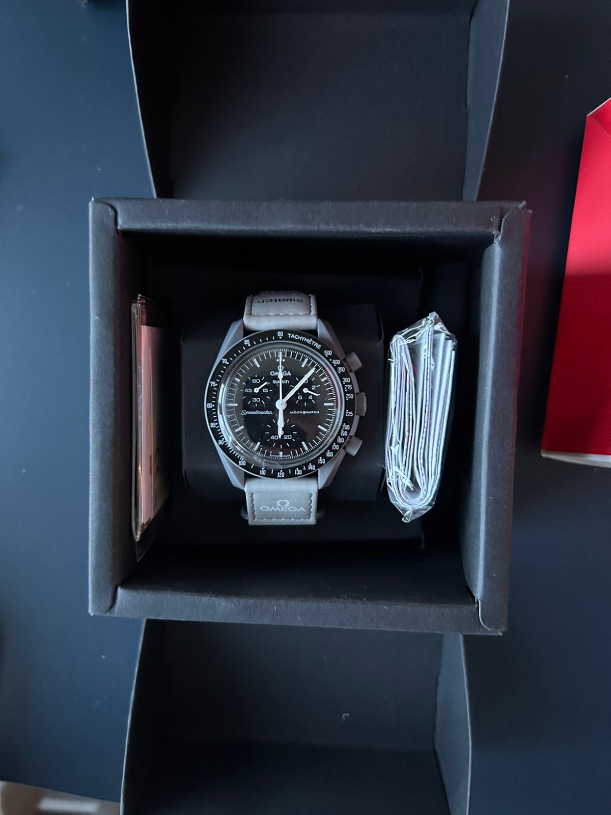 Omega x Swatch mission to mercury, Sieraden, Tassen en Uiterlijk, Horloges | Heren, Verzenden, Polshorloge, Nieuw, Kunststof