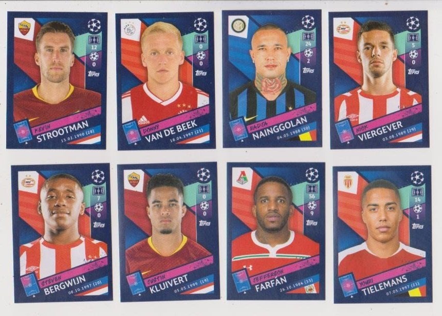 Topps stickers Champions League 2018-2019, Verzamelen, Sportartikelen en Voetbal, Verzenden, Zo goed als nieuw, Buitenlandse clubs
