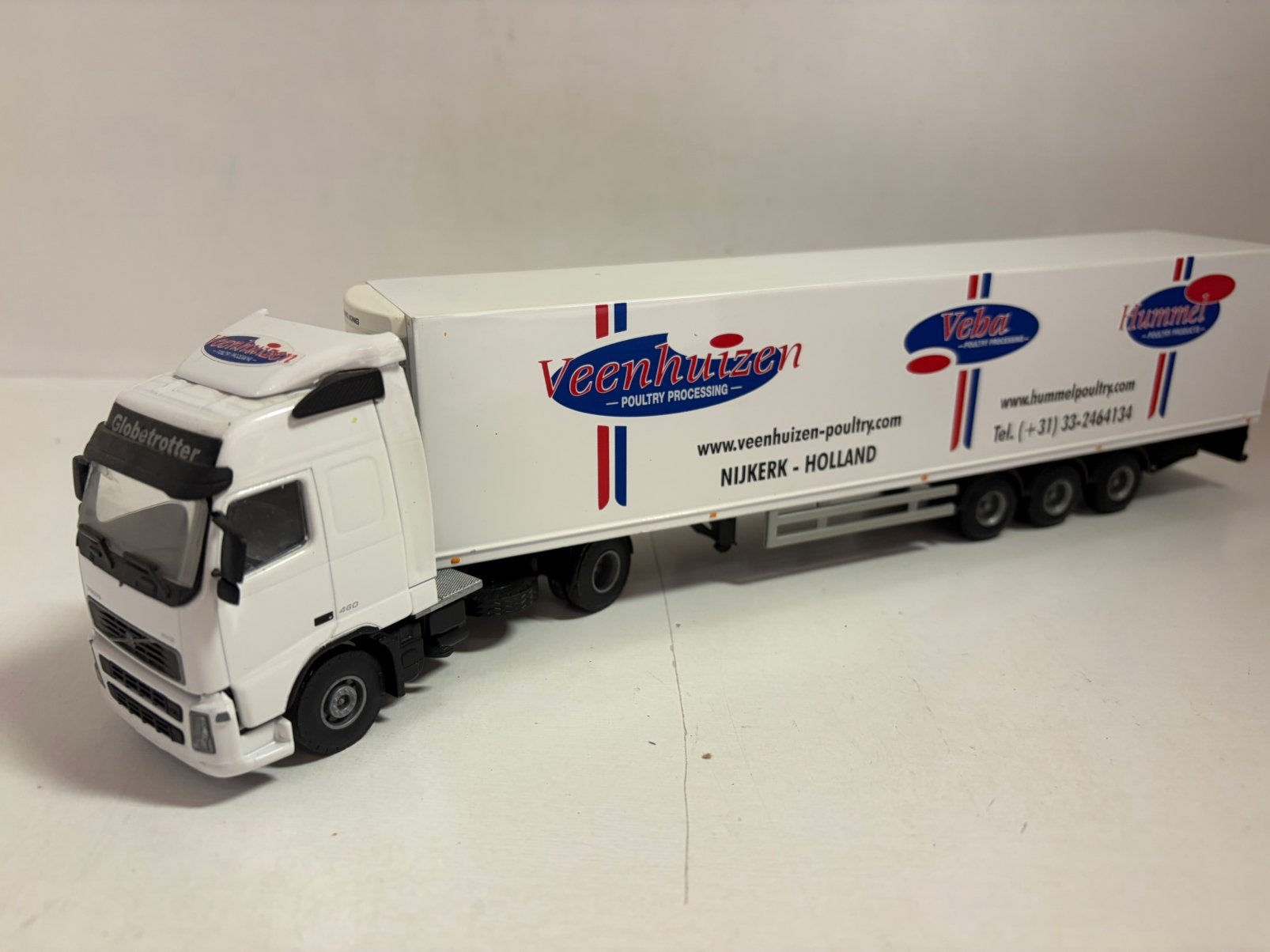 TEMA TOYS VOLVO VEENHUIS NIJKERK, Hobby en Vrije tijd, Modelauto's | 1:50, Ophalen of Verzenden, Zo goed als nieuw, Bus of Vrachtwagen
