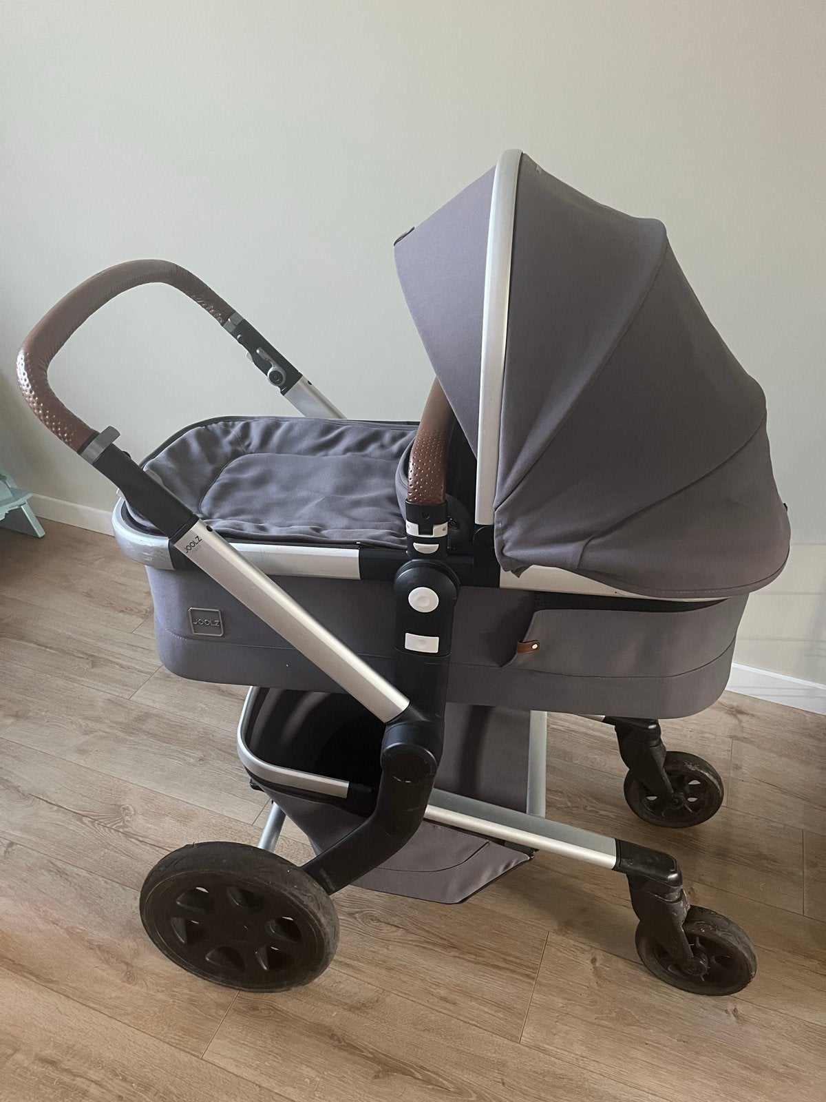 Joolz Day 3 Elephant Grey + veel accessoires, Gebruikt, Verstelbare duwstang, Ophalen, Kinderwagen