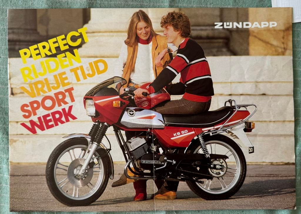 Folder Zündapp KS50 GTS50 KS80, Verzenden, Gebruikt