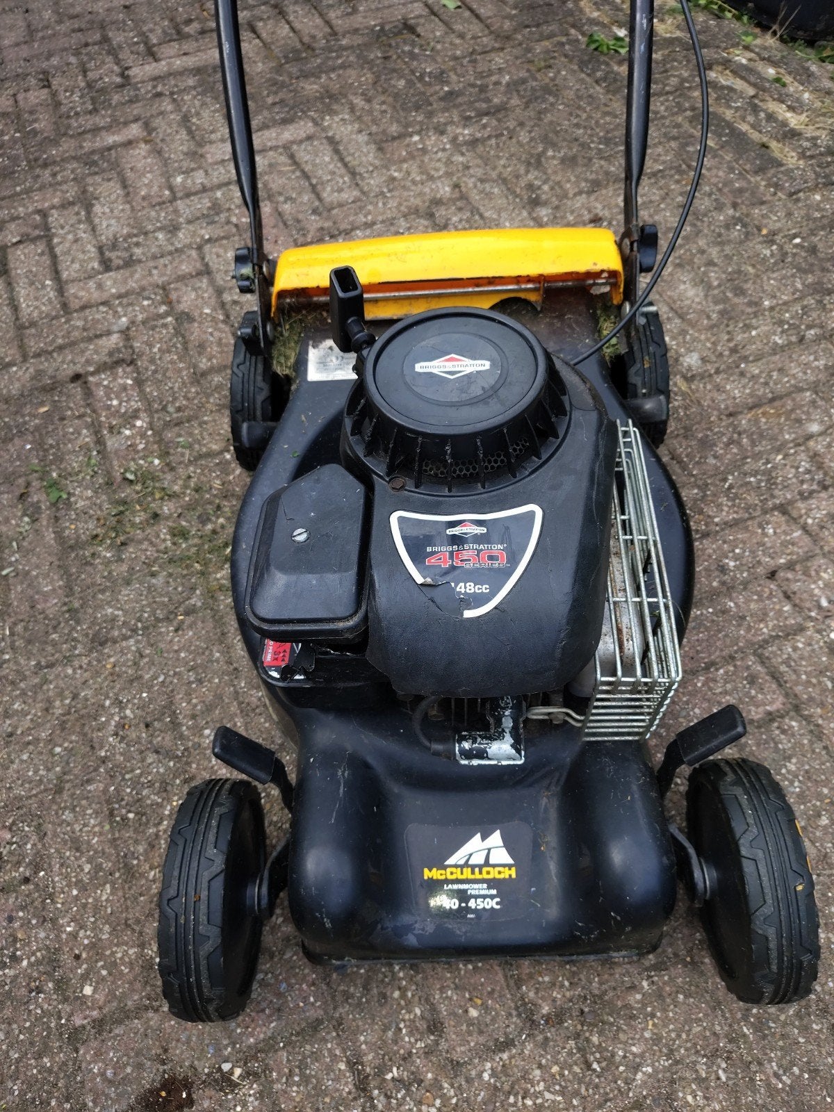 McCulloch grasmaaier M40-450C met Briggs & Stratton motor, Ophalen, Cirkelmaaier, Gebruikt, McCulloch