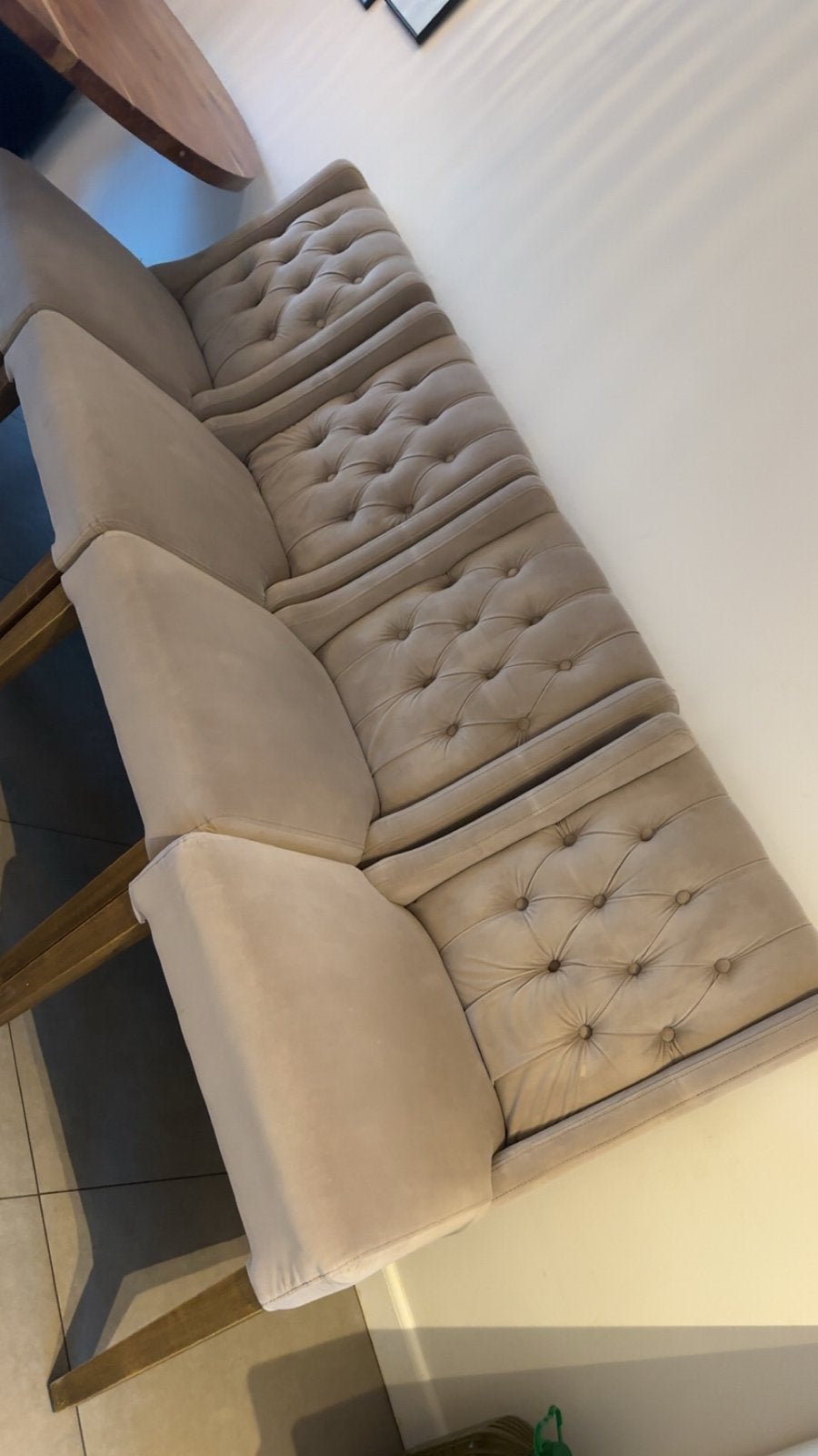 Set van 4 landelijke eetkamerstoelen - Dubbelman Design, Huis en Inrichting, Ophalen, Gebruikt, Overige kleuren, Vier