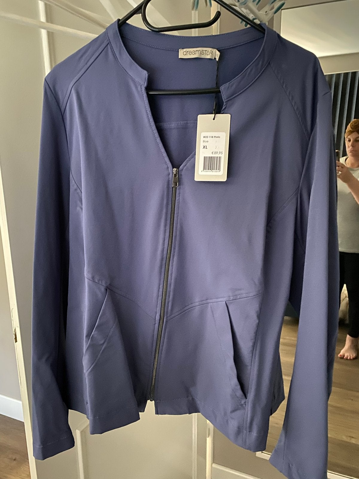 Dreamstar Blauw Jasje Maat XL - Nieuw met kaartje, Kleding | Dames, Jassen | Zomer, Ophalen of Verzenden, Nieuw, Maat 46/48 (XL) of groter