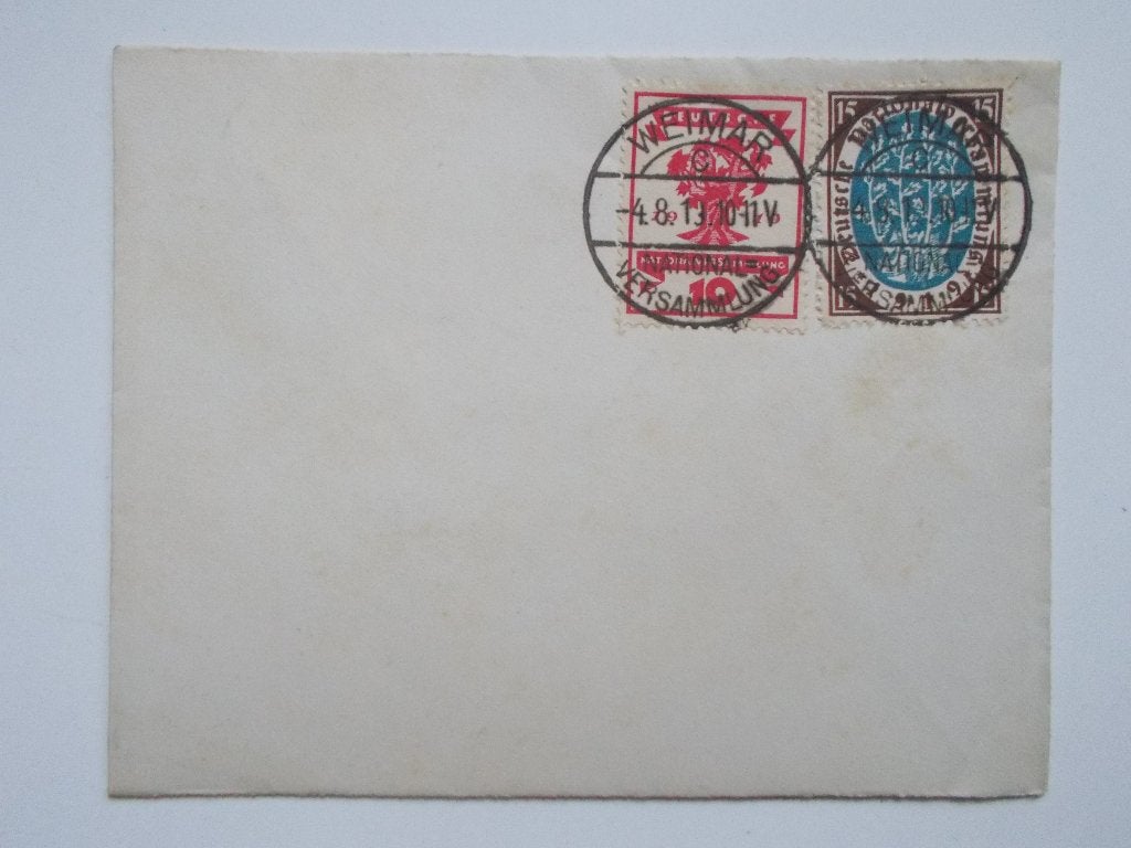 Duitse Rijk, Envelop Nationalversammlung Weimar 1919., Ophalen, Envelop