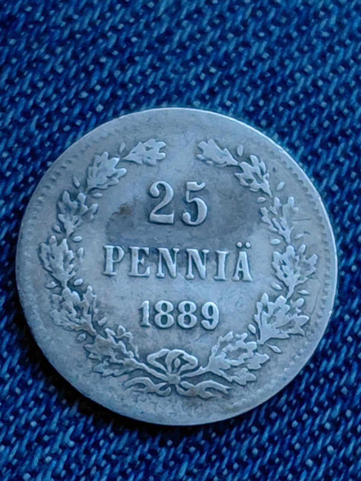 Finland 25 Penniä 1889 Alexander III - Zilver, Verzenden, Overige landen, Losse munt, Zilver