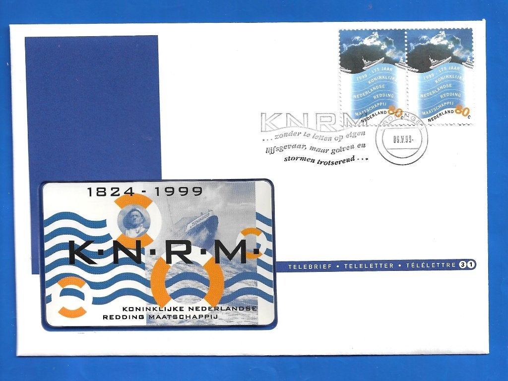 Telebrief 31 Kon. Nederlandse Redding Maatschappij - 1999, Verzenden, Nederland