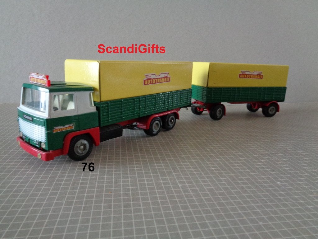 tekno scania 141 auto transit combi, Ophalen of Verzenden, Nieuw, Bus of Vrachtwagen, Tekno