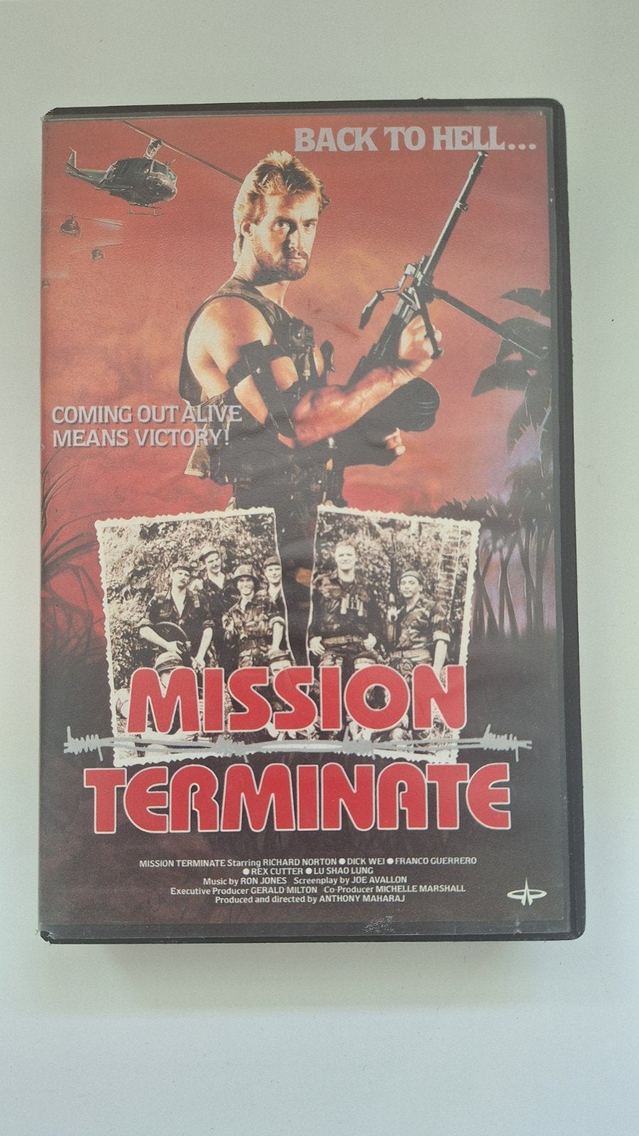 Exrental VHS Mission Terminate 1987, Cd's en Dvd's, VHS | Film, Ophalen of Verzenden, Gebruikt, VHS