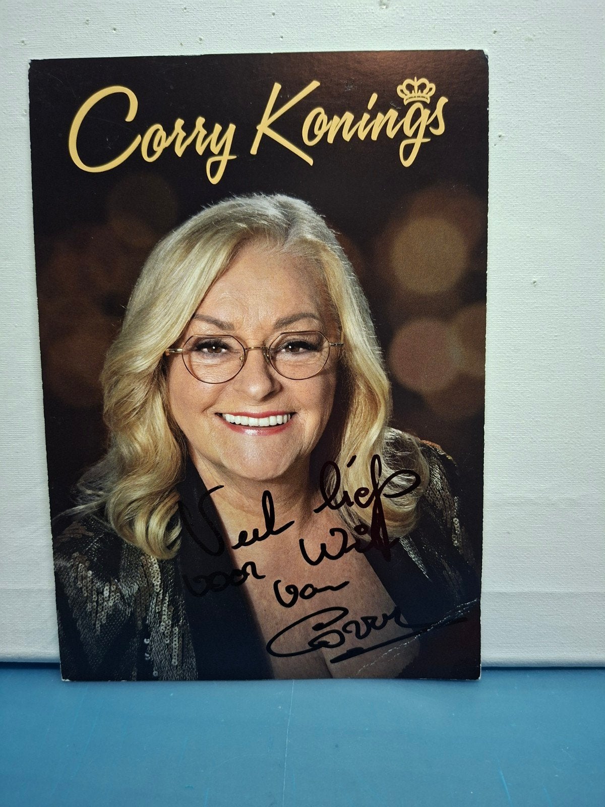CORRIE KONINGS ZANGERES, Verzenden, Nieuw, Foto of Kaart, Gesigneerd