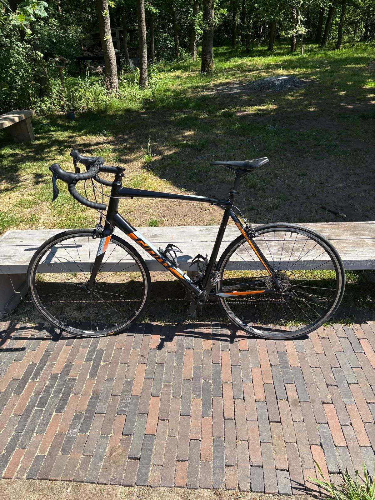 Wielrenfiets, Fietsen en Brommers, Fietsen | Racefietsen, Ophalen, Gebruikt, Aluminium, Giant