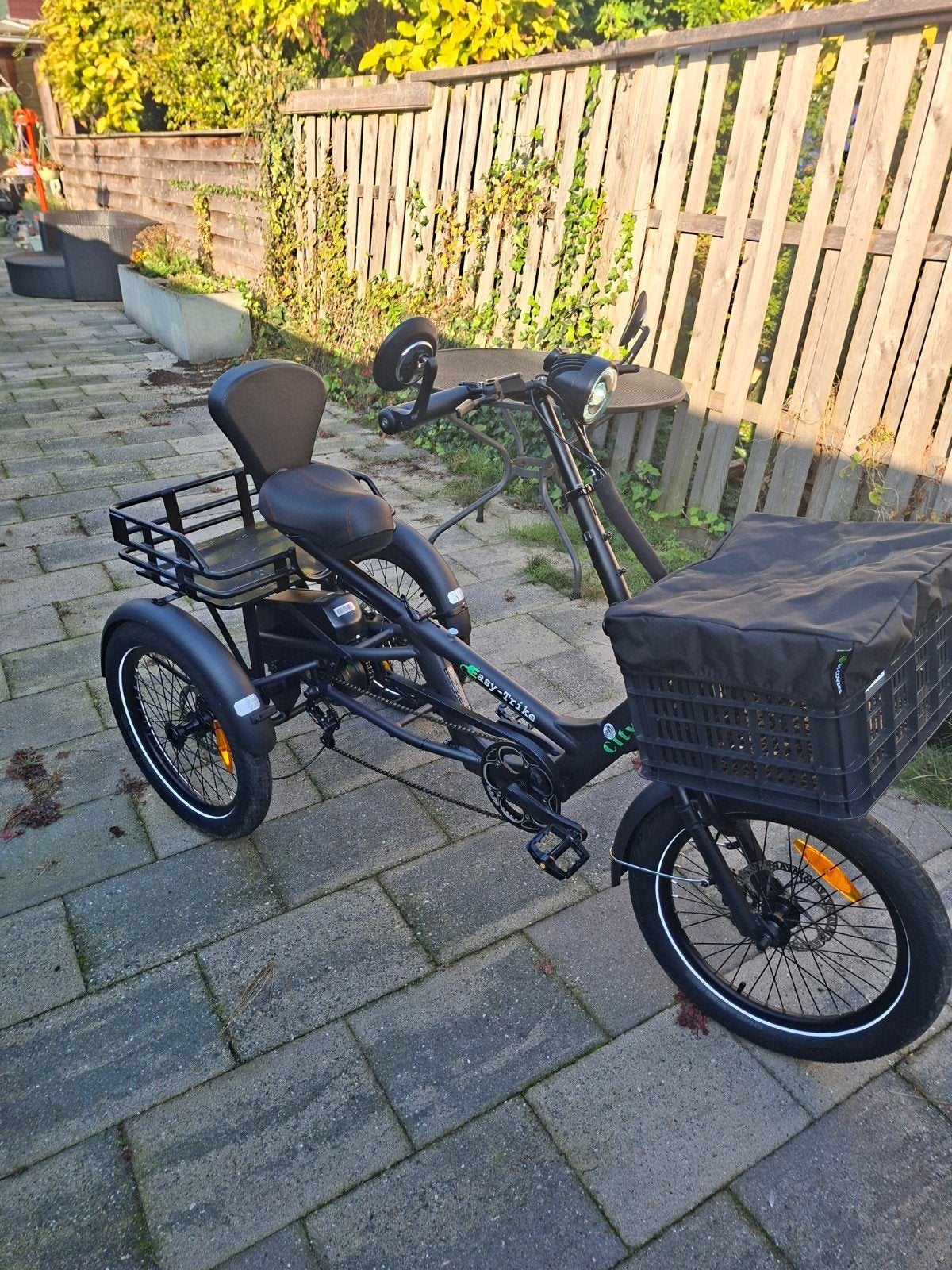 Easy-Trike elektrische driewieler met manden, Fietsen en Brommers, Ophalen of Verzenden, Zo goed als nieuw, Schijfrem, Easy-Trike