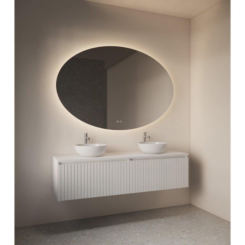 Spiegel 140 x 90 Oval van €560 nu €250 nieuw in doos afhaal, Ophalen, Overige typen, Nieuw, 50 tot 100 cm