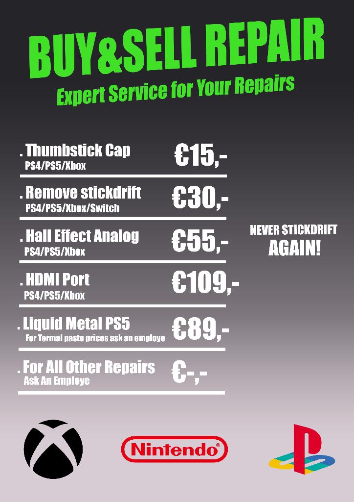 Buy&Sell Repair Reparatie Telefoons/Playstation/ Roosendaal, Ophalen of Verzenden, Zo goed als nieuw, BUY&SELL, X