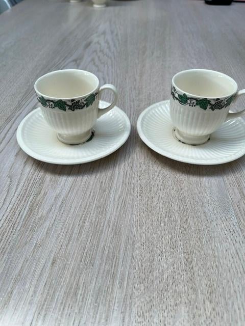 Wedgwood, Stratford, 2 Espressokopjes, Nieuw, Ophalen of Verzenden, Wedgwood, Kop(pen) en/of Schotel(s)