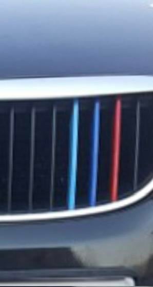 BMW M perfomance stripes voor in de grill., Ophalen