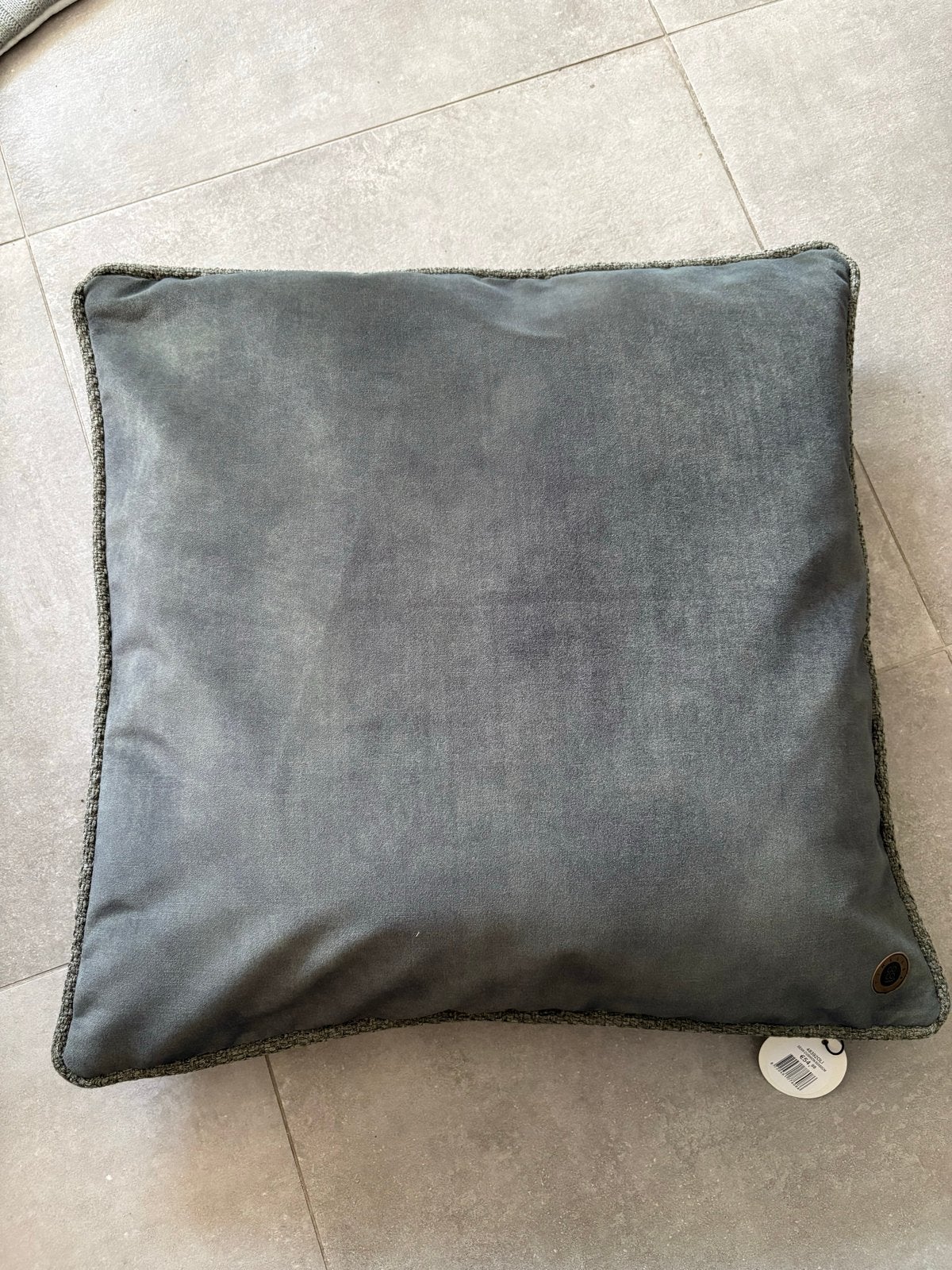 COCO Maison Sean Sierkussen Olijf 60x60cm, Overige merken, Inclusief binnenkussen, Vierkant, Nieuw