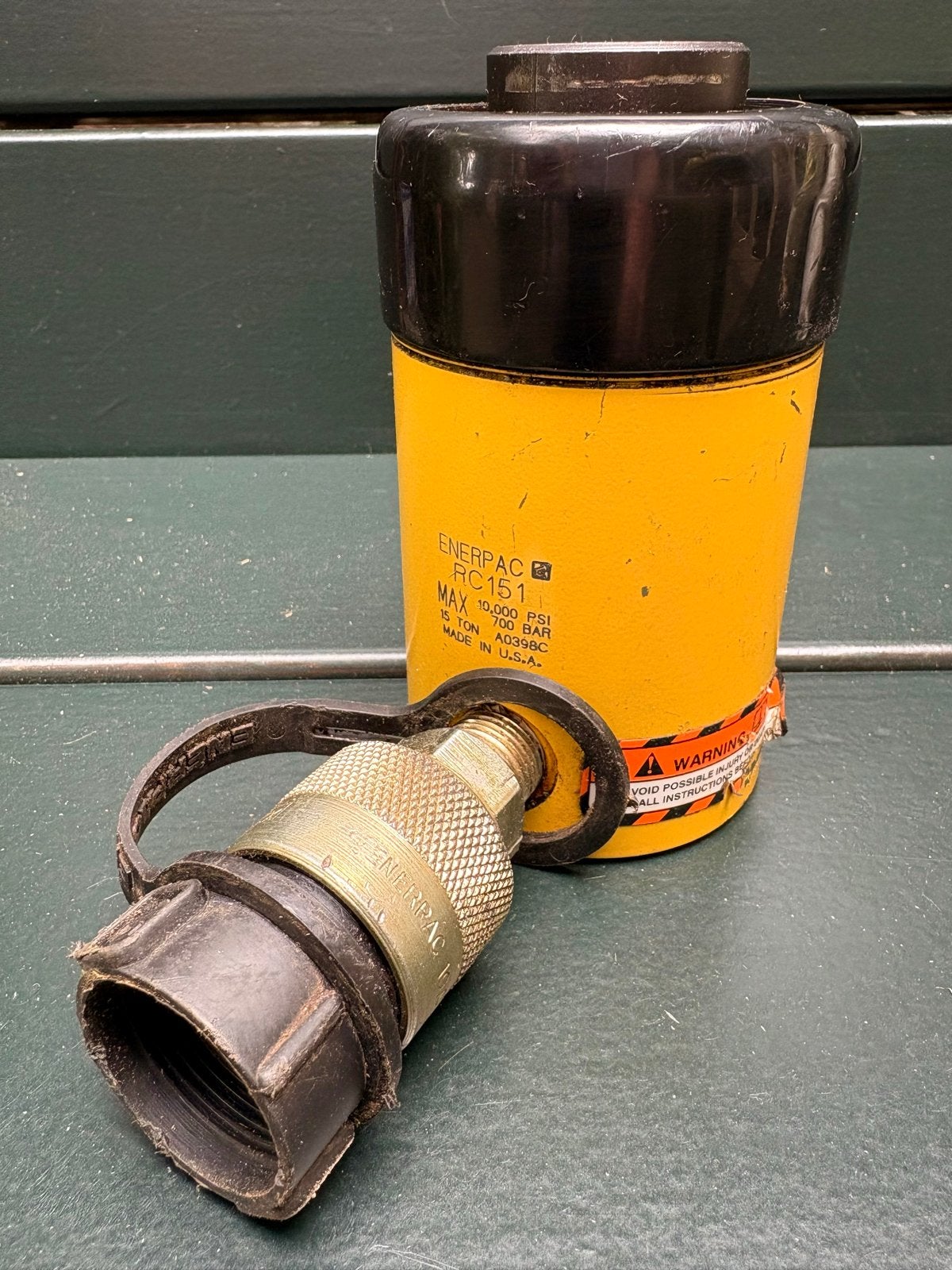Enerpac RC 151 Enkelwerkende Hydraulische Cilinder, Ophalen of Verzenden, Gebruikt, Handmatig