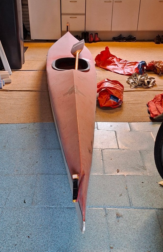 Polyester een persoons kano's met peddel, Ophalen, Gebruikt, Eén persoon, Met peddels