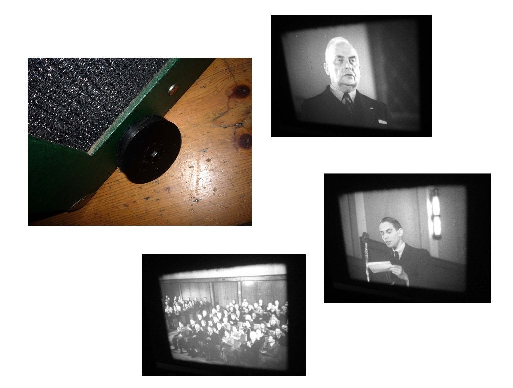 16mm film NCRV toespraak voorzitter vlak na 2e Wereldoorlog, Ophalen of Verzenden, 16mm film