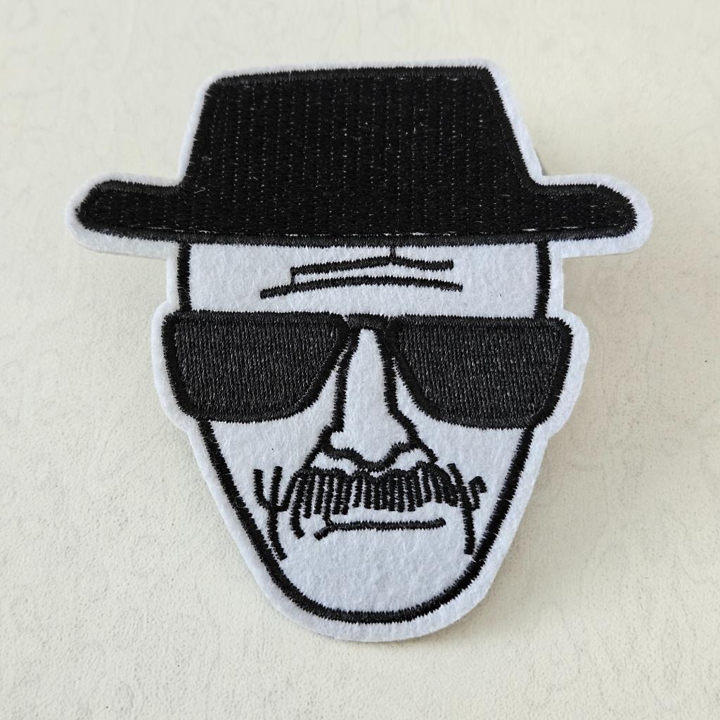 Strijk embleem applicatie Patch Man met hoed, D, Nieuw, Ophalen of Verzenden, D