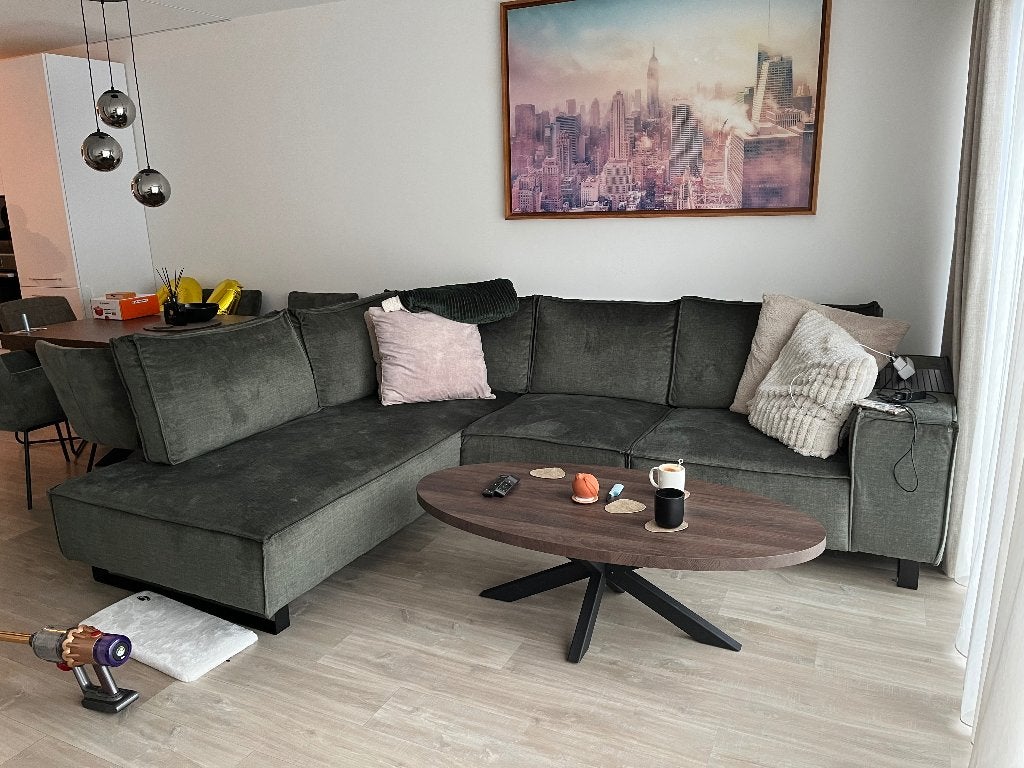 Hoekbank, Ophalen, Overige materialen, 250 tot 300 cm, Gebruikt