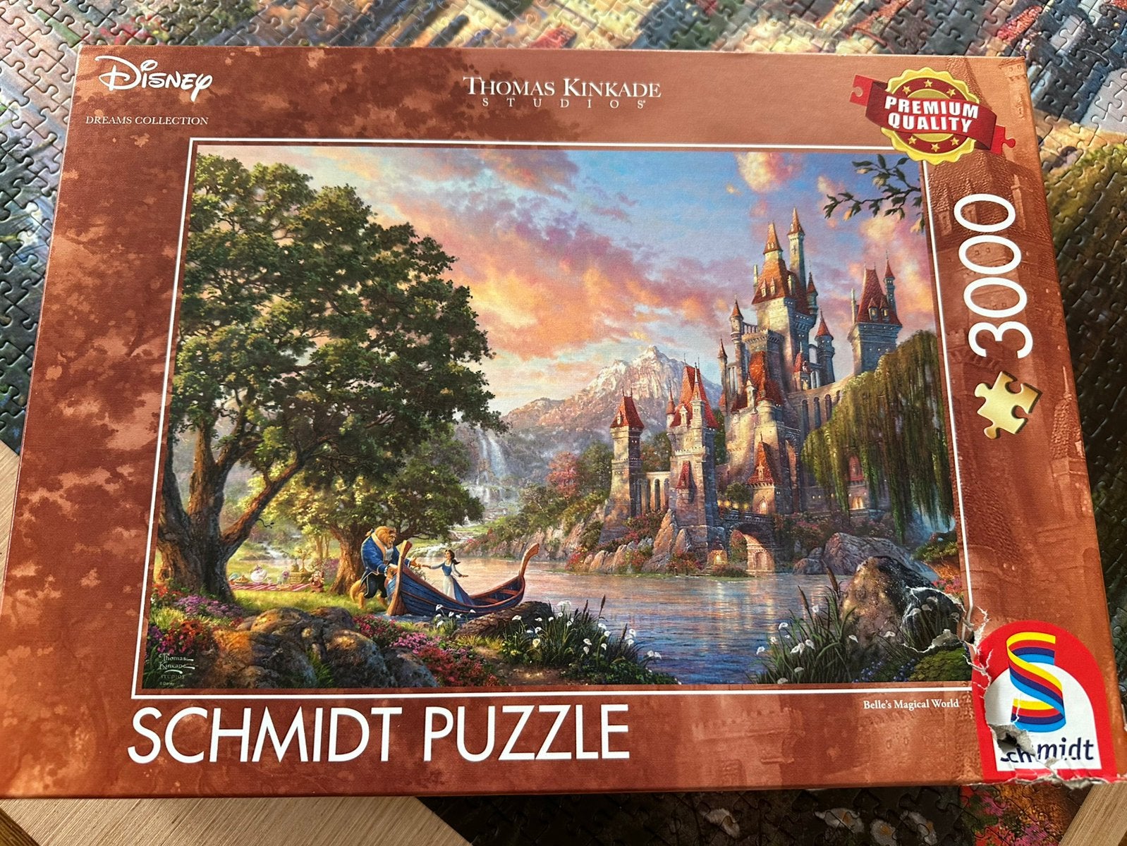 Puzzel Schmidt Belle en het Beest 3000, Ophalen of Verzenden, Meer dan 1500 stukjes, Zo goed als nieuw, Legpuzzel