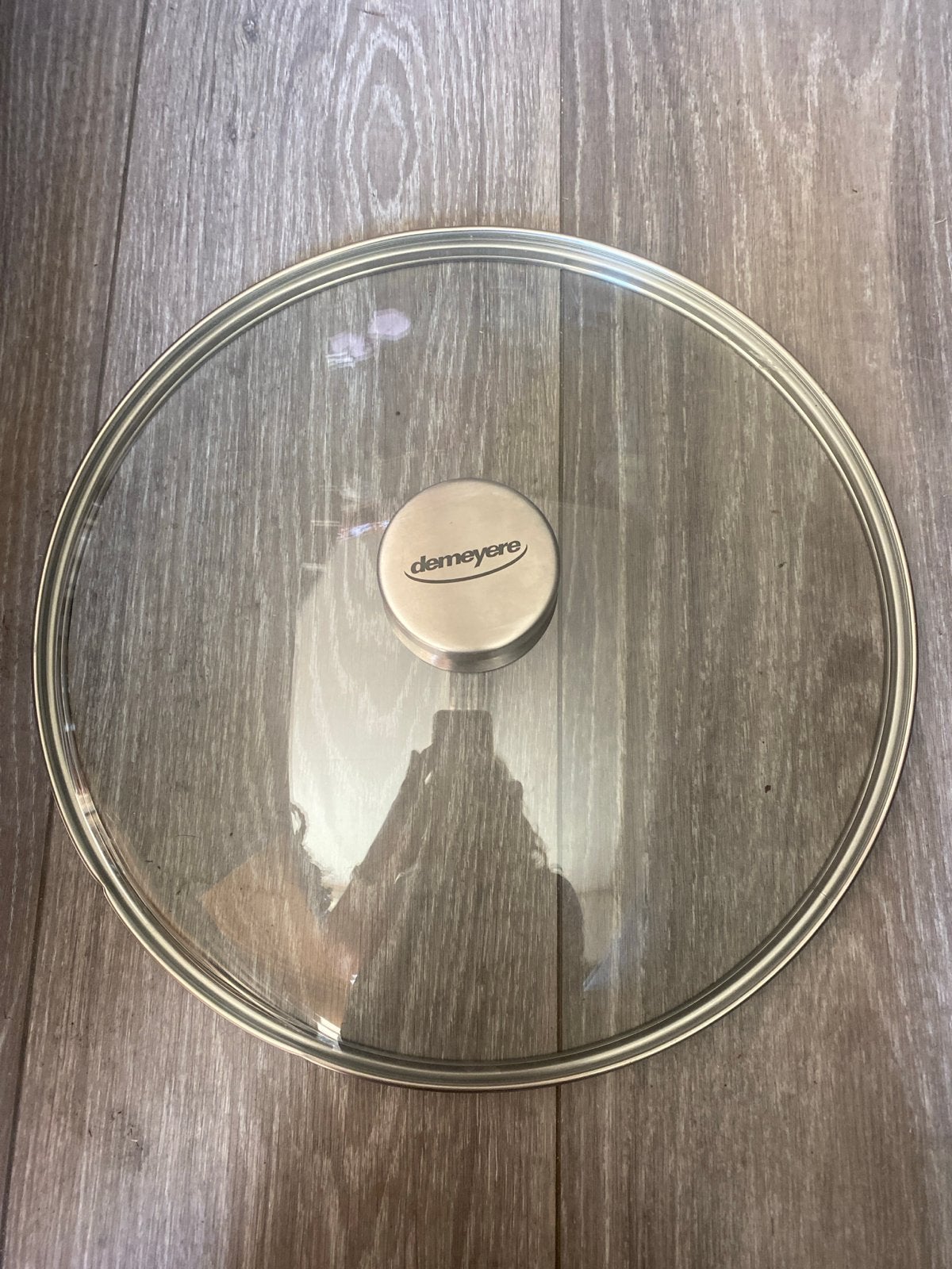 Demeyere Glazen Deksel - 32 cm - RVS rand - Nieuw, Overige typen, Onbekend, Ophalen of Verzenden, Metaal
