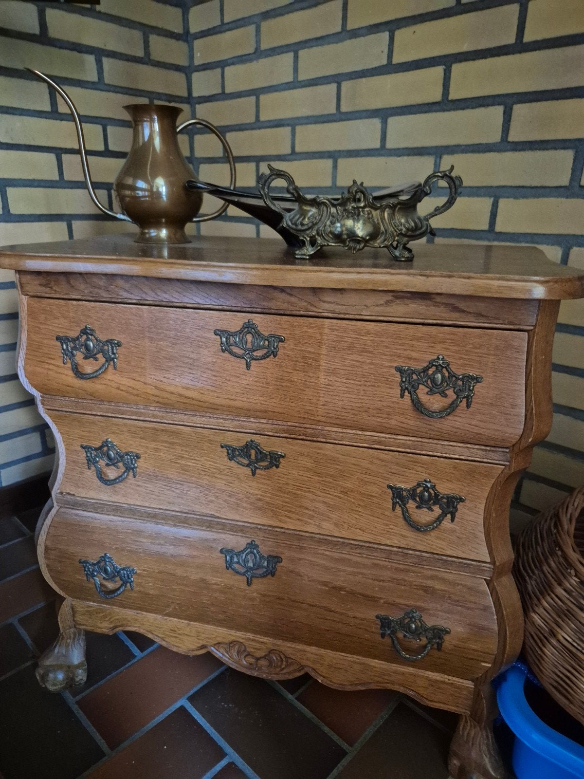 Antieke ladekast / commode van eikenhout, Ophalen