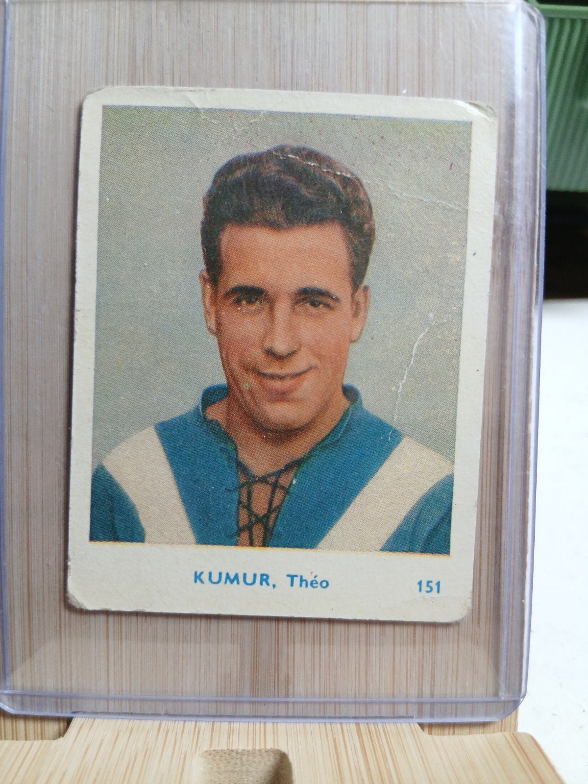 Voetbalkaartje Théo Kumur - Royal Tilleur F.C., Ophalen of Verzenden, Gebruikt, Buitenlandse clubs, Spelerskaart