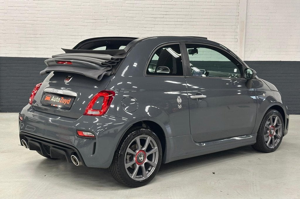 Fiat 500 C 1.4 T-Jet Abarth 595 70th Anniversary Sport Cabri, Voorwielaandrijving, 15 km/l, Gebruikt, Zwart